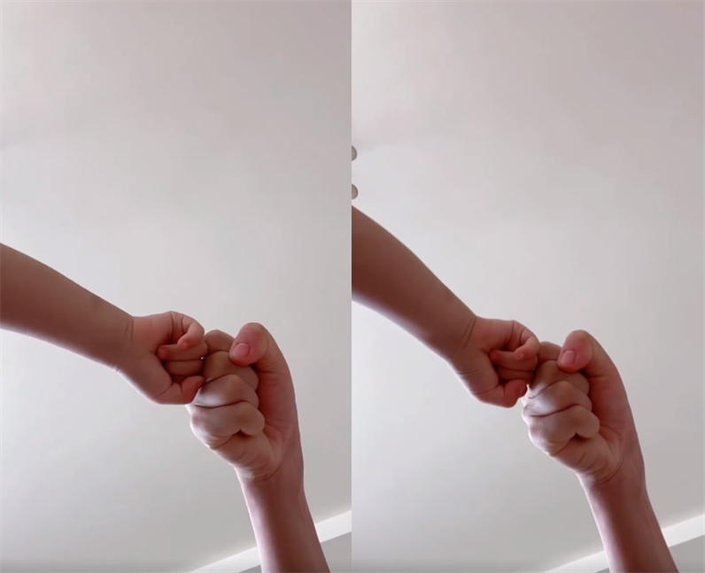 谢娜|谢娜晒与双胞胎女儿互动日常，母女扎麻花辫同框被错认成姐妹花