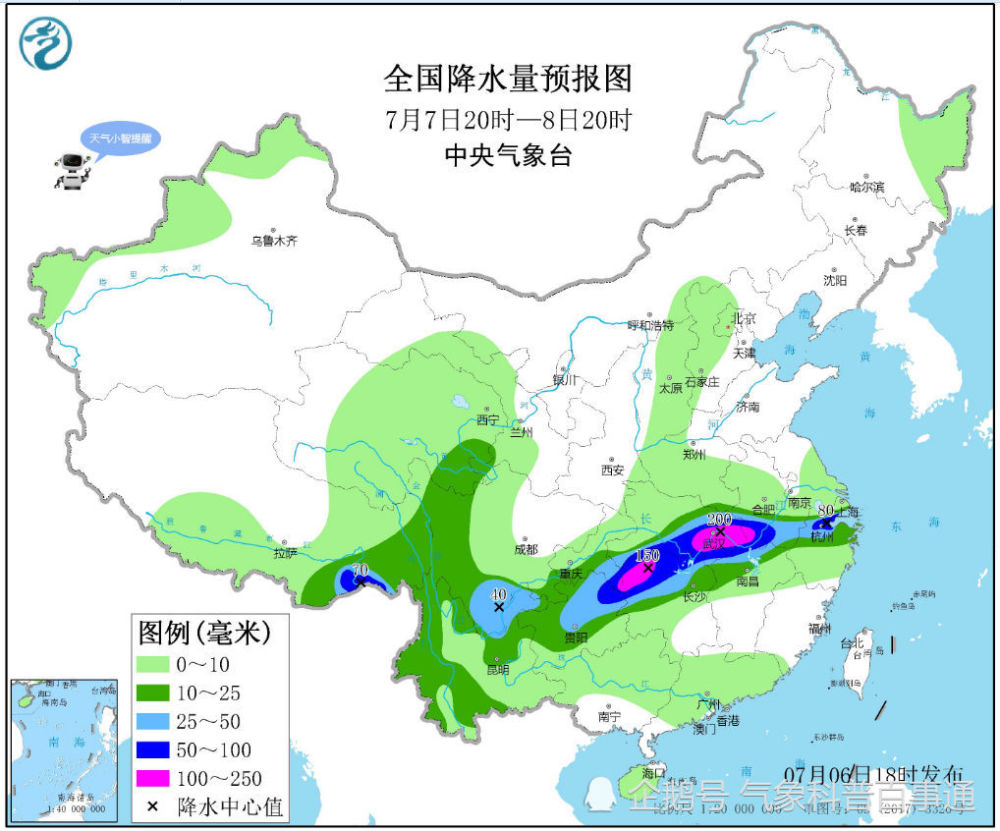 暴雨|梅雨配“紫腰带”迎接明天的高考，考生们小心暴雨、冰雹、雷电大风和高温