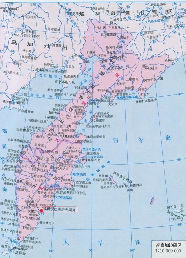 俄罗斯的第二大半岛也位于西伯利亚东部地区,不过位置位于楚科奇半岛