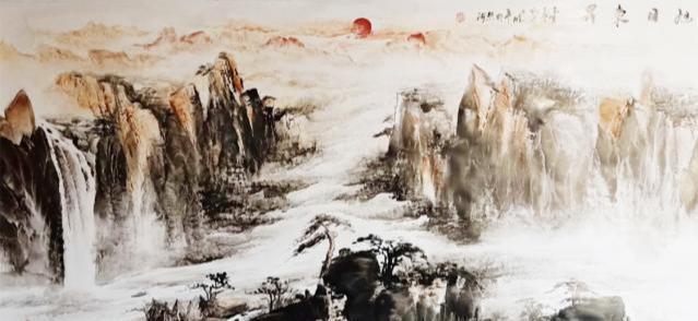 薛晓平|58岁大爷用“脸蛋”作画，收获100万粉丝，网友：果然是靠脸吃饭