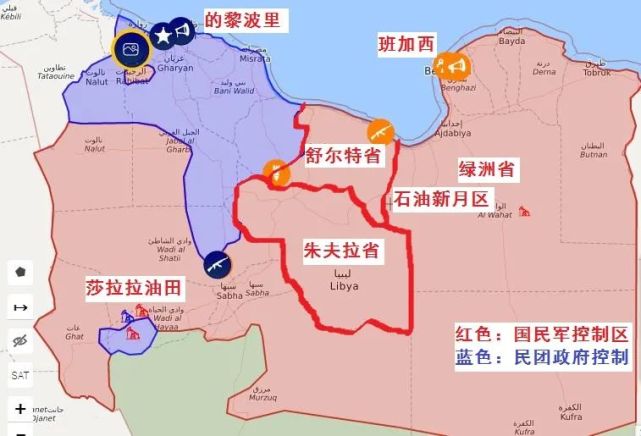 地带就能掌控利比亚的经济命脉(利比亚国家收入的95%来源于石油出口)