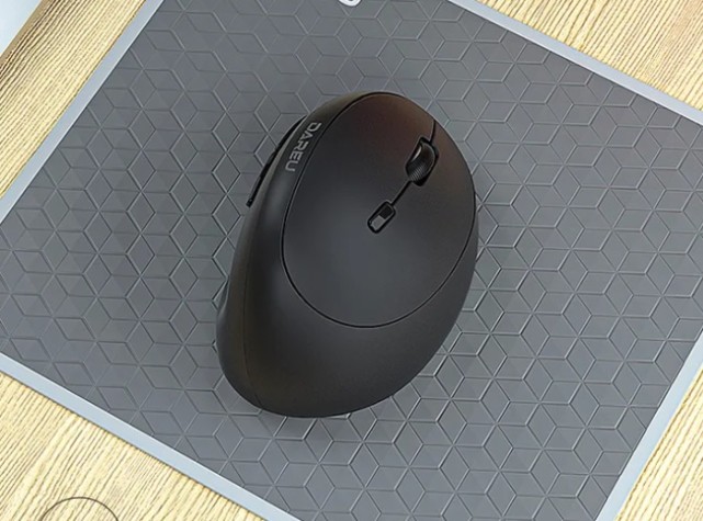 达尔优发布新款无线垂直鼠标人体工程学设计静音微动