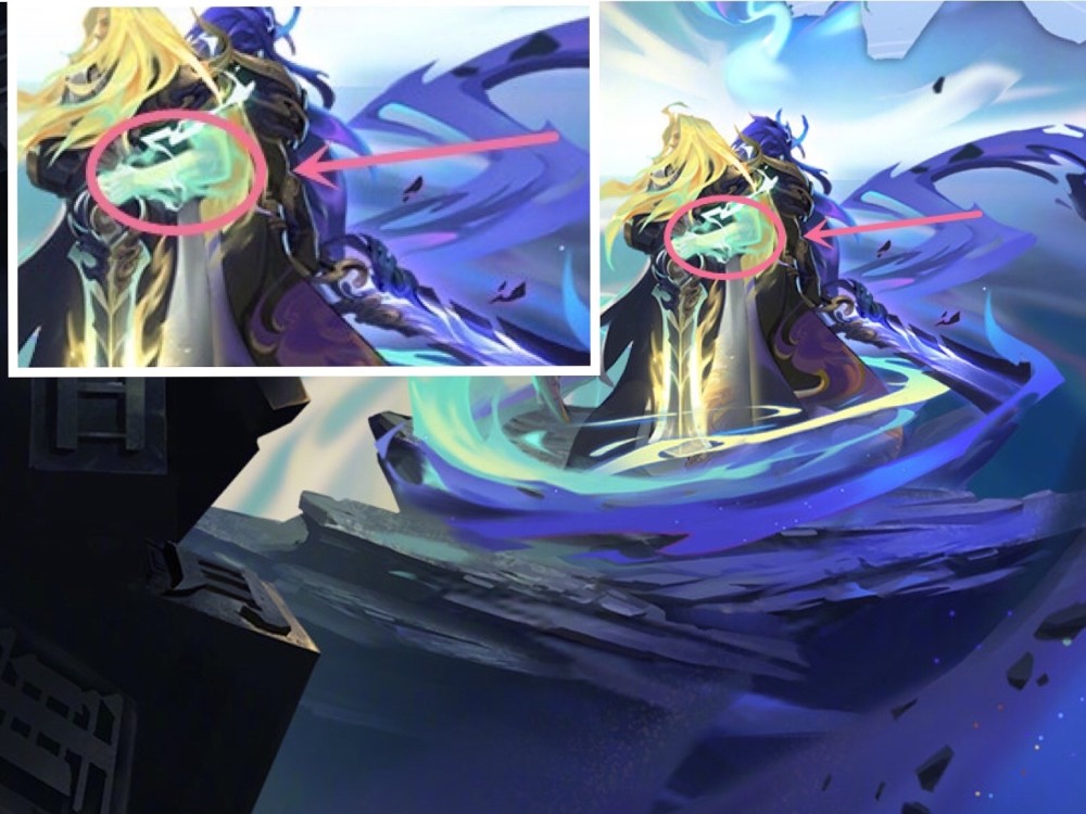 最大的区别点,当同时拥有神魔两种形态新皮肤的李信出现在王者峡谷时
