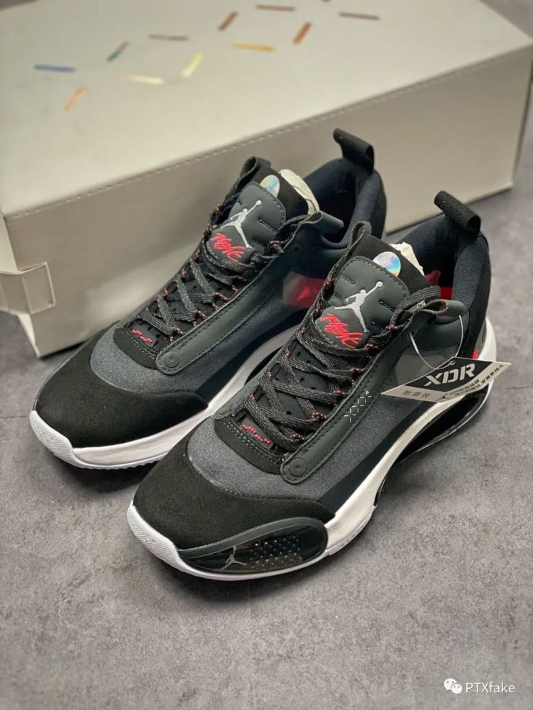 aj34 low heritage低帮黑红配色开箱测评!