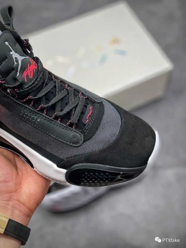 aj34 low heritage低帮黑红配色开箱测评!