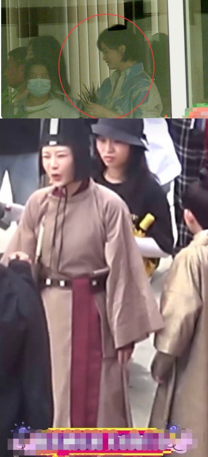 杨紫|杨紫发福严重穿黑衣遮肉，收工后买零食奶茶，疾步快走似可爱企鹅