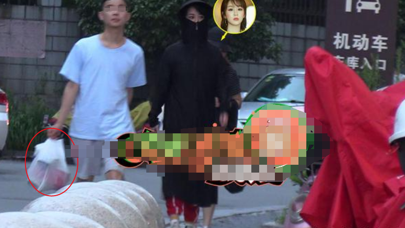 杨紫|杨紫发福严重穿黑衣遮肉，收工后买零食奶茶，疾步快走似可爱企鹅