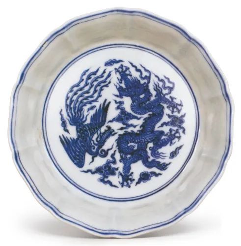 青花瓷|明宣德千万级的青花葵花式洗