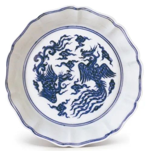 青花瓷|明宣德千万级的青花葵花式洗