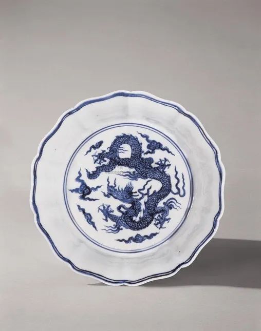 青花瓷|明宣德千万级的青花葵花式洗