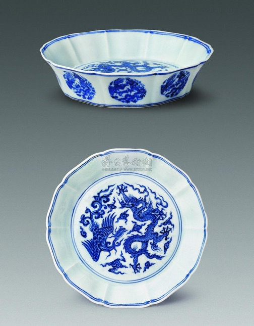 青花瓷|明宣德千万级的青花葵花式洗