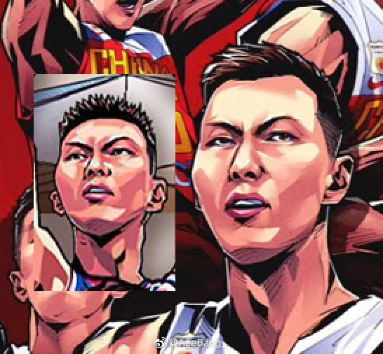 易建联面部对比孙铭徽面部对比