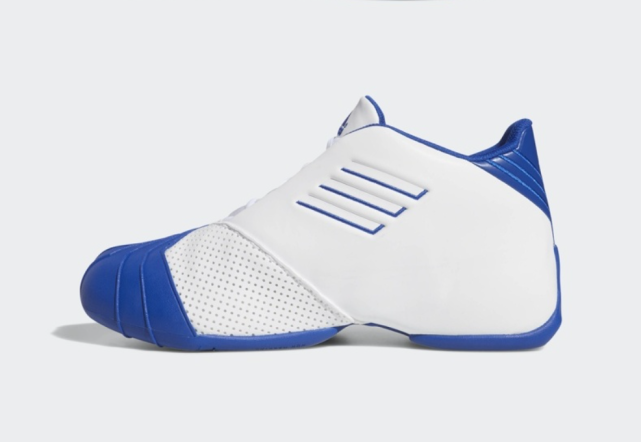 adidas t-mac 1"白蓝"配色复刻归来:麦迪经典签名篮球鞋