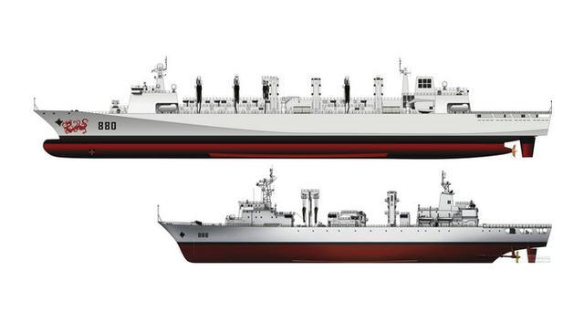 中国第一艘远洋补给舰退役901以后给航母喂奶的活儿交给我