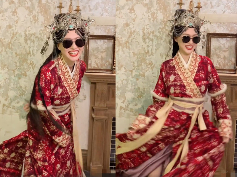 唐嫣|唐嫣产后首晒半身照，秀发垂肩胳膊纤细，坐下肚子毫无赘肉身材好