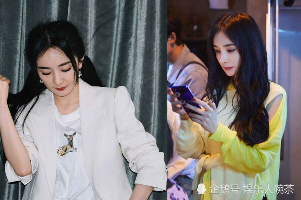 杨幂|这个杨幂也太减龄了，长编发加双马尾可爱十足，装扮清新身材吸睛