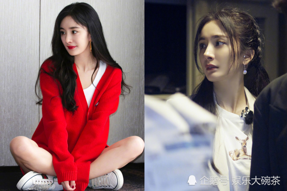 杨幂|这个杨幂也太减龄了，长编发加双马尾可爱十足，装扮清新身材吸睛