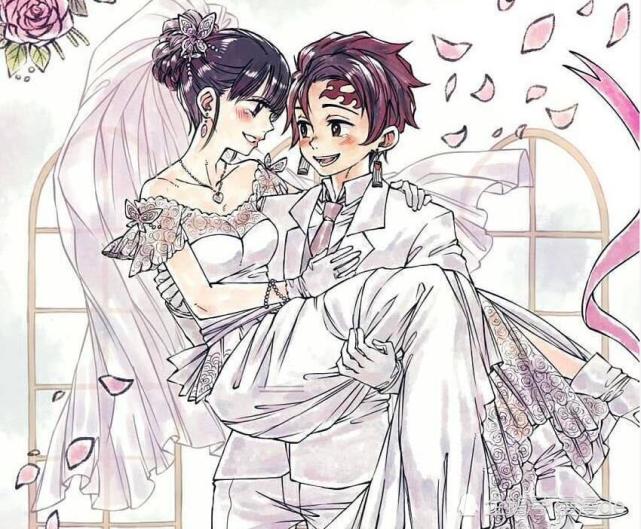 不用多想,一定是炭治郎和香奈乎的婚礼了.