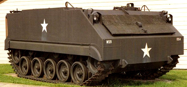 美国m59装甲运输车m113的大哥