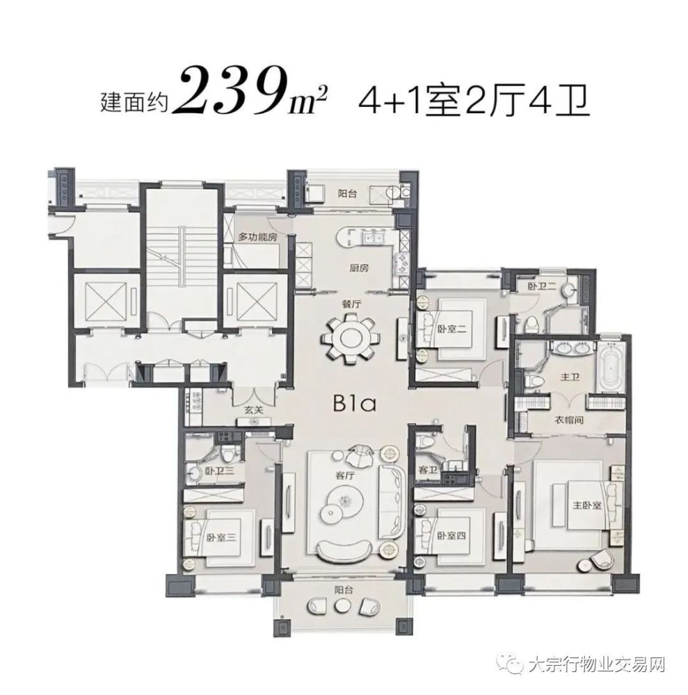 來看看最新爆料的戶型圖森蘭星河灣主力戶型約145-258㎡3-4房的大平層