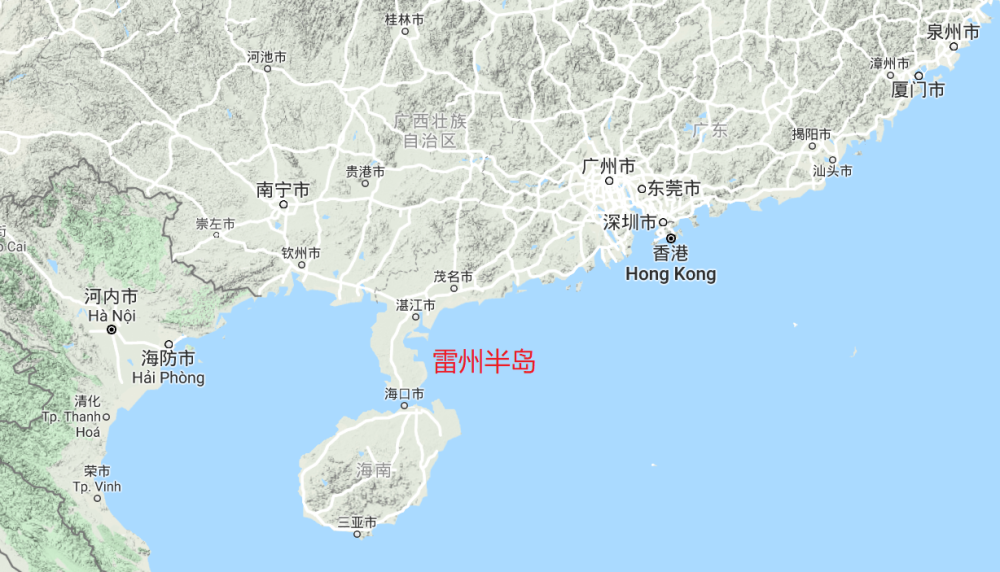 和海南岛隔海相望的雷州半岛,大家可能会有那么一点印象