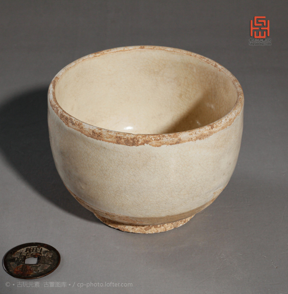 磁州窑|辽金磁州窑白釉小钵