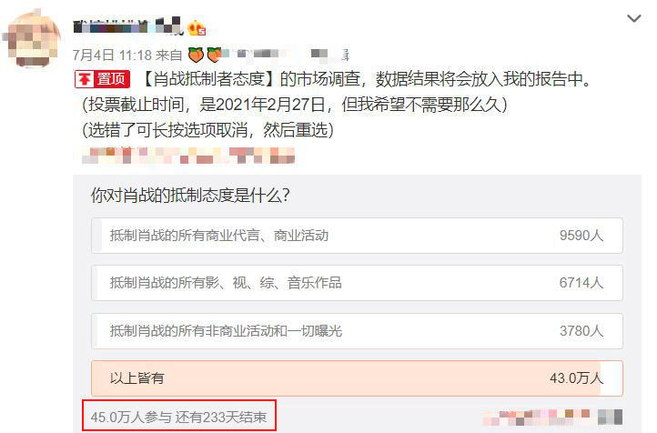 肖战|年度吃瓜报告：被45万人抵制的肖战，未来会怎样？