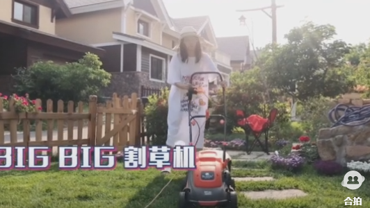 苗苗|郑恺老婆苗苗戴草帽穿拖鞋割草，自称花园少女，身姿灵活毫无孕相