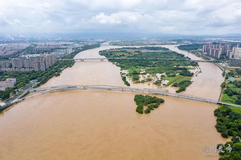 刚刚洪峰衢江遭遇1998年以来最大流量洪水超警戒水位