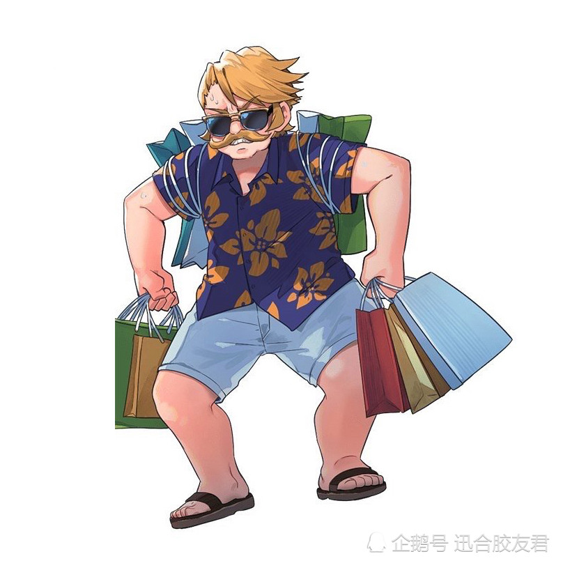 《fgo》美服3周年主题贺图,画风突变认不出