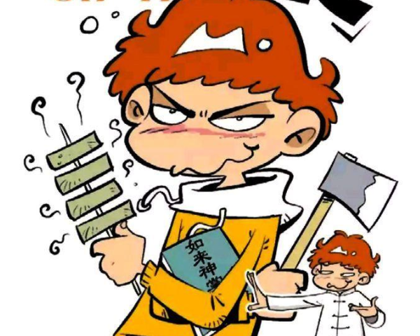 阿衰漫画阿衰圆珠笔当筷子煮泡面吃出墨汁来