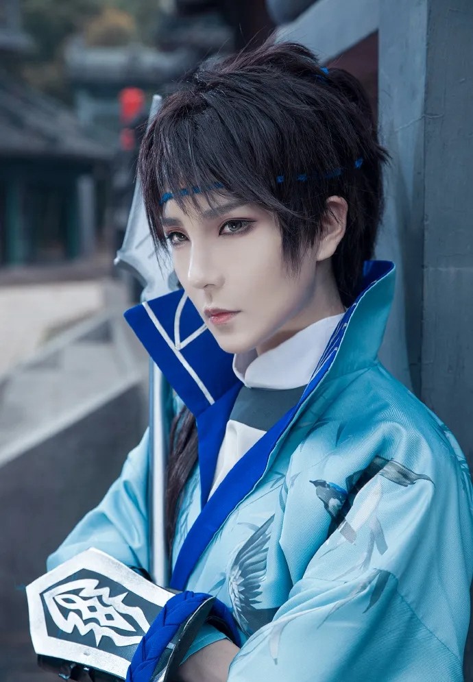 王者荣耀cos长安十二时辰赵云眼神温柔帅气又凌厉