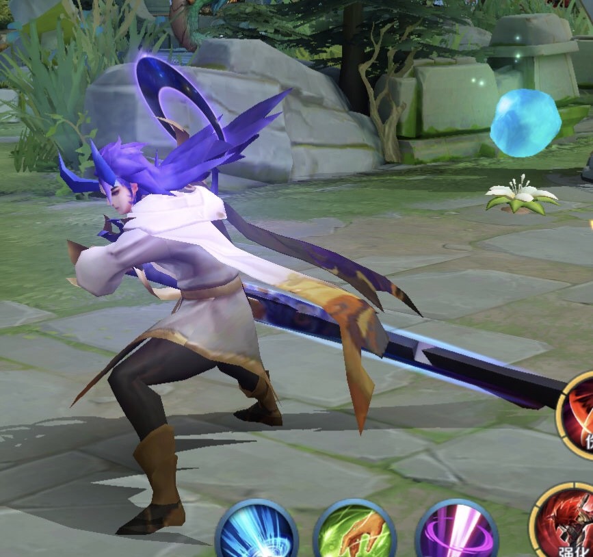 王者荣耀一念神魔3d视角区别在发型光信胜似阿波罗暗信有犄角