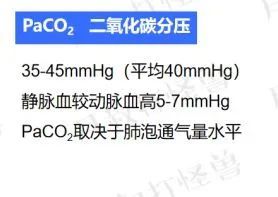 气体交换有两个指标,一个是氧分压(pao2),一个是二氧化碳分压(paco2).