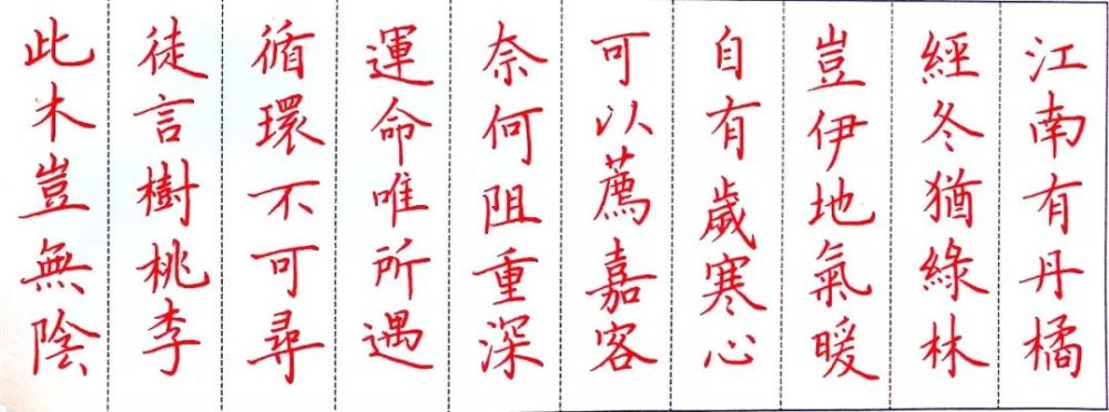 古诗词硬笔楷书作品欣赏漂亮钢笔字