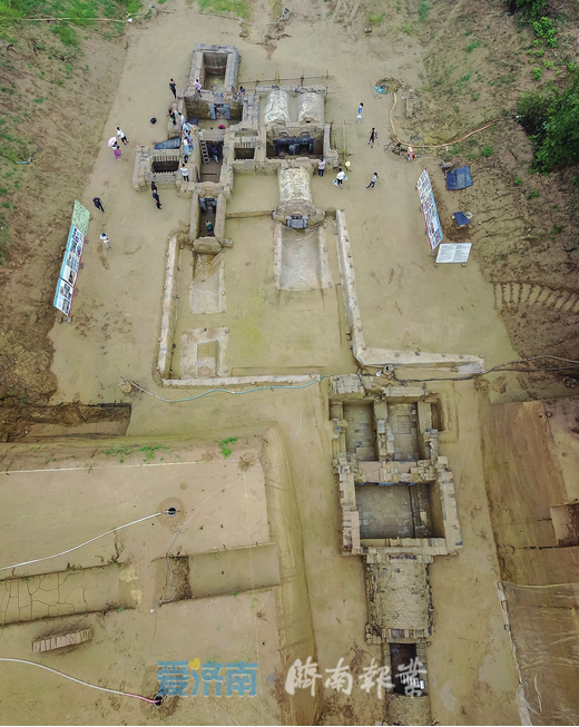 济阳三官庙汉墓入选考古新发现是济南发现最大的汉画像石墓