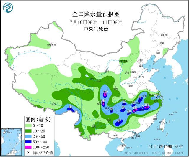 雨水|雨水太多了！暴雨预警：13省有大到暴雨覆盖，江西湖南局部大暴雨
