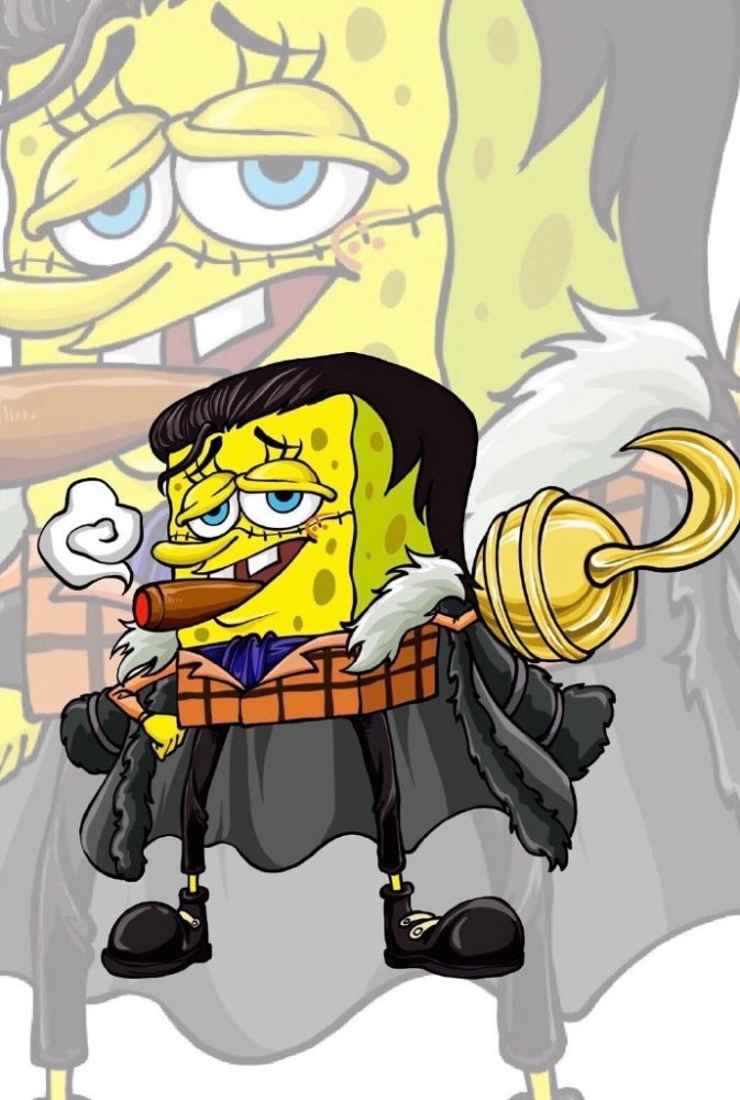 动漫联动:草帽团全员化身美少女战士!王下七武海邂逅海绵宝宝