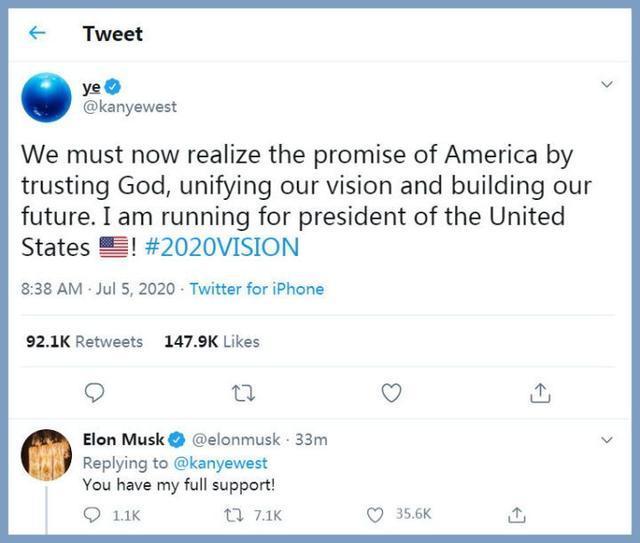 坎耶·韦斯特|坎耶·韦斯特认为新冠病毒疫苗将“阻止人们进入天堂”：“这是野兽的印记”