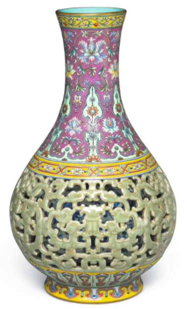 乾隆|这件乾隆玲珑夹层瓶，“玲珑”在何处？