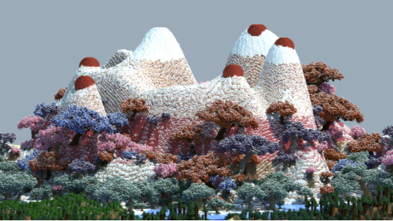 带着童心会怎么玩《我的世界》 大神造出冰淇淋山三年吃不完