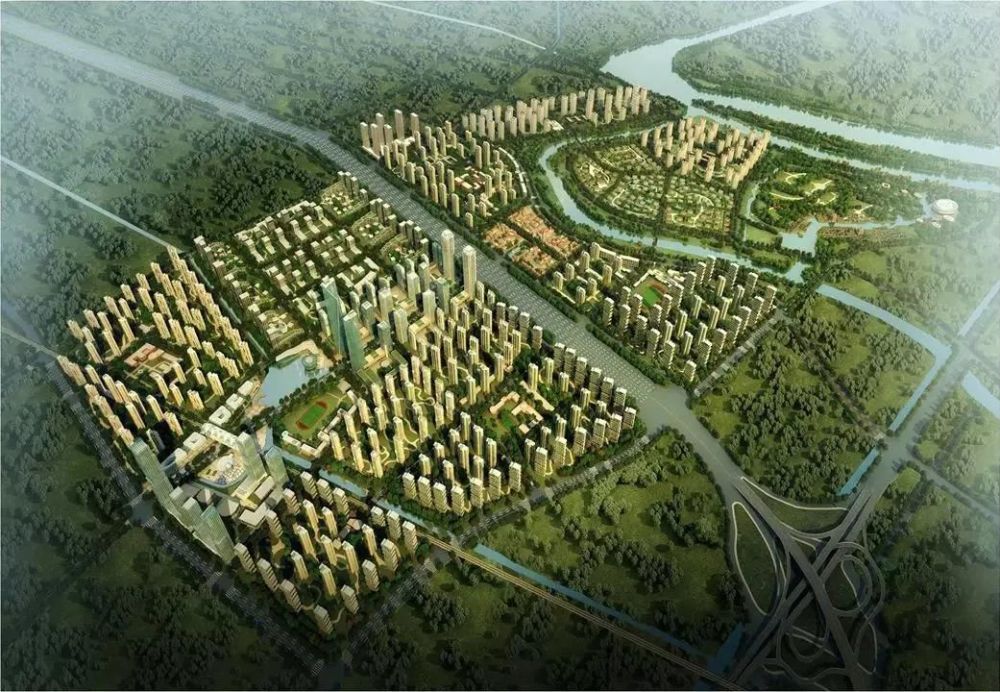 北仓示范镇效果图万科给了它三个明确的定位:生态宜居之城,文化起源之