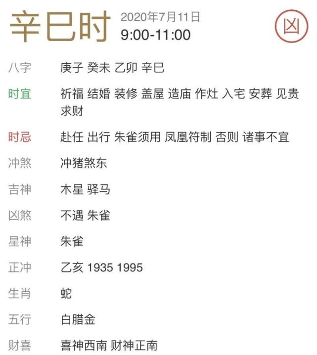 每日宜忌老黄历 2020年7月11日 黄历 运势 十二生肖 每日 旺财