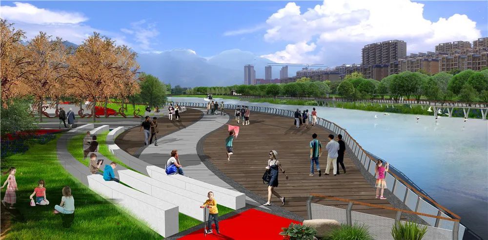 高新区轮船港滨水公园建成后效果图根据市委,市政府部署,福州高续区