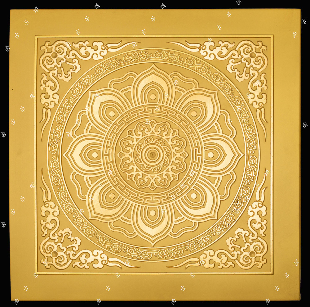 寺庙中的彩绘吊顶的作用