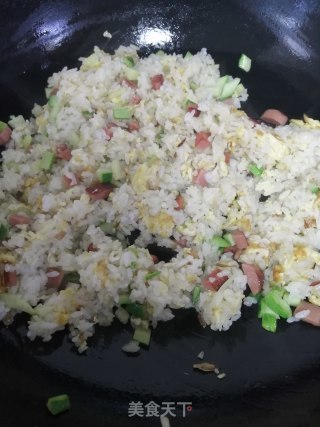 青瓜火腿蛋炒饭