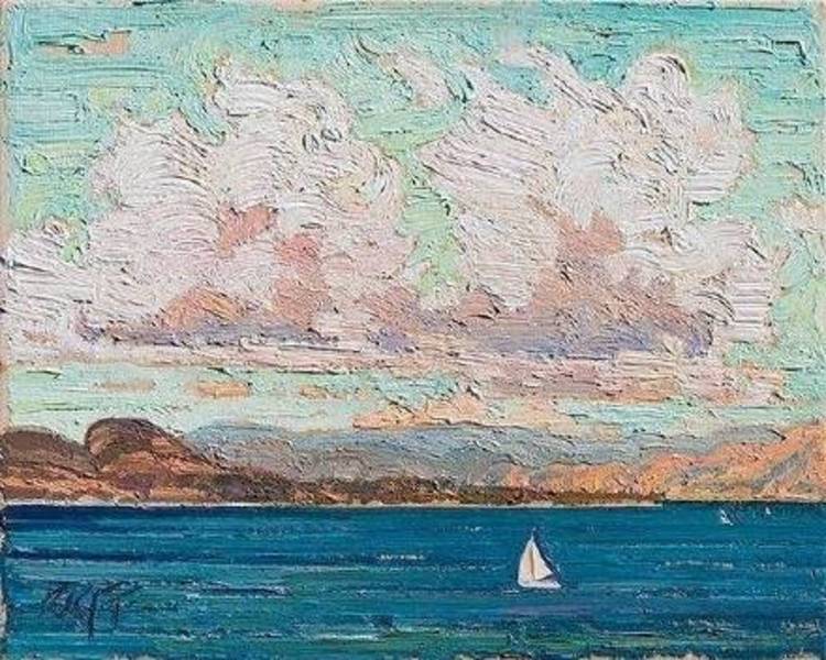 风景油画|【视觉】Ken Faulks风景油画，挥洒自如的笔触