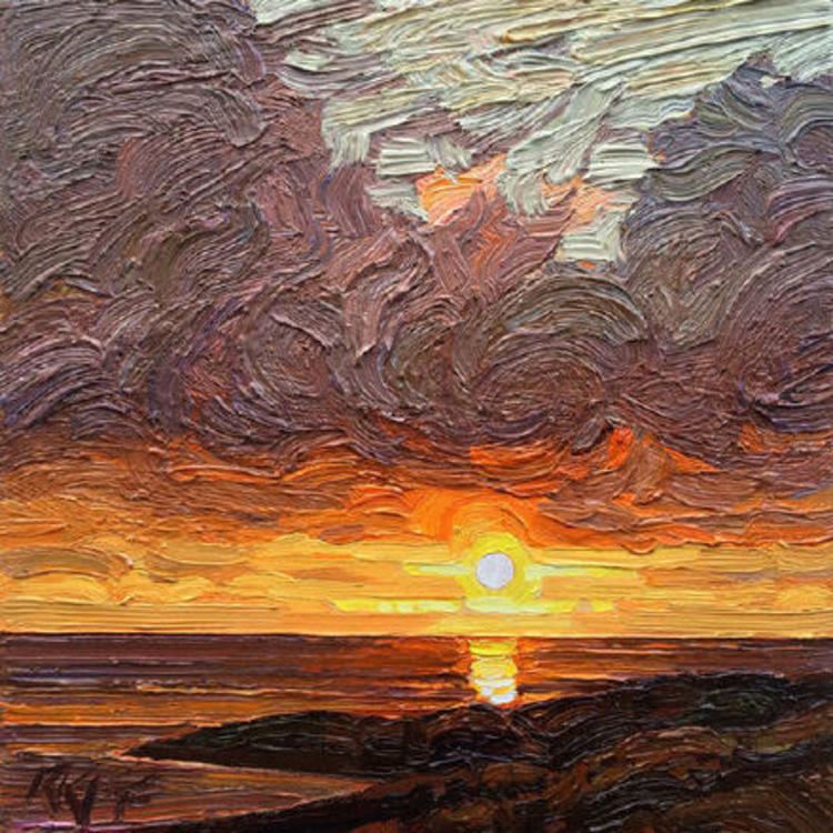 风景油画|【视觉】Ken Faulks风景油画，挥洒自如的笔触