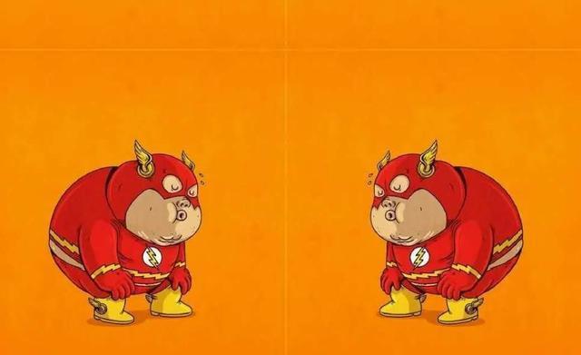 比如第一个出场的闪电侠,原本他应该是快如闪电才对,结果却因为吃得太