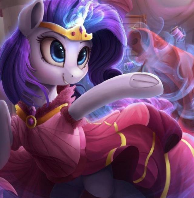 小马宝莉3d立体超美插画凝心雪儿超萌瑞奇眼神最俏皮